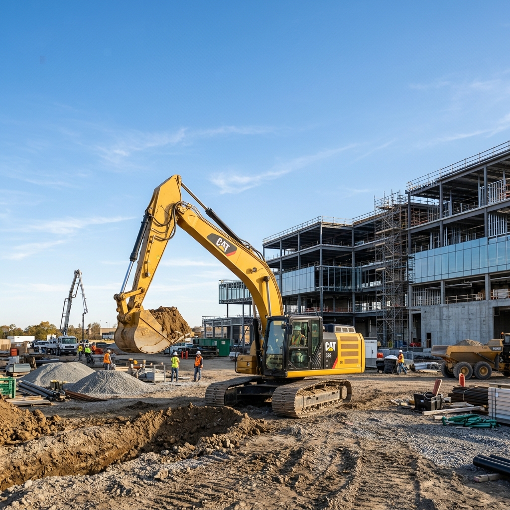 Heavy Excavator at work